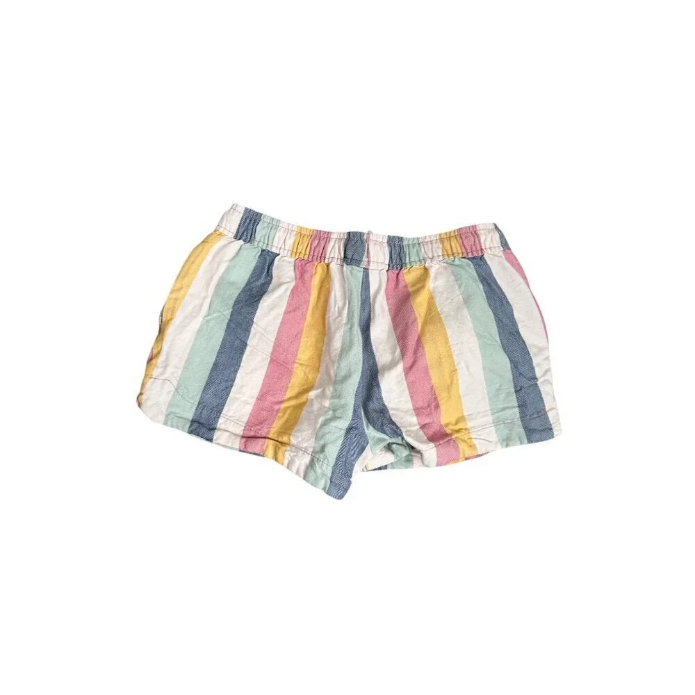 Oshkosh BGosh Kids Striped Cotton Shorts Size 8/8A Multicolor Elastic Waist